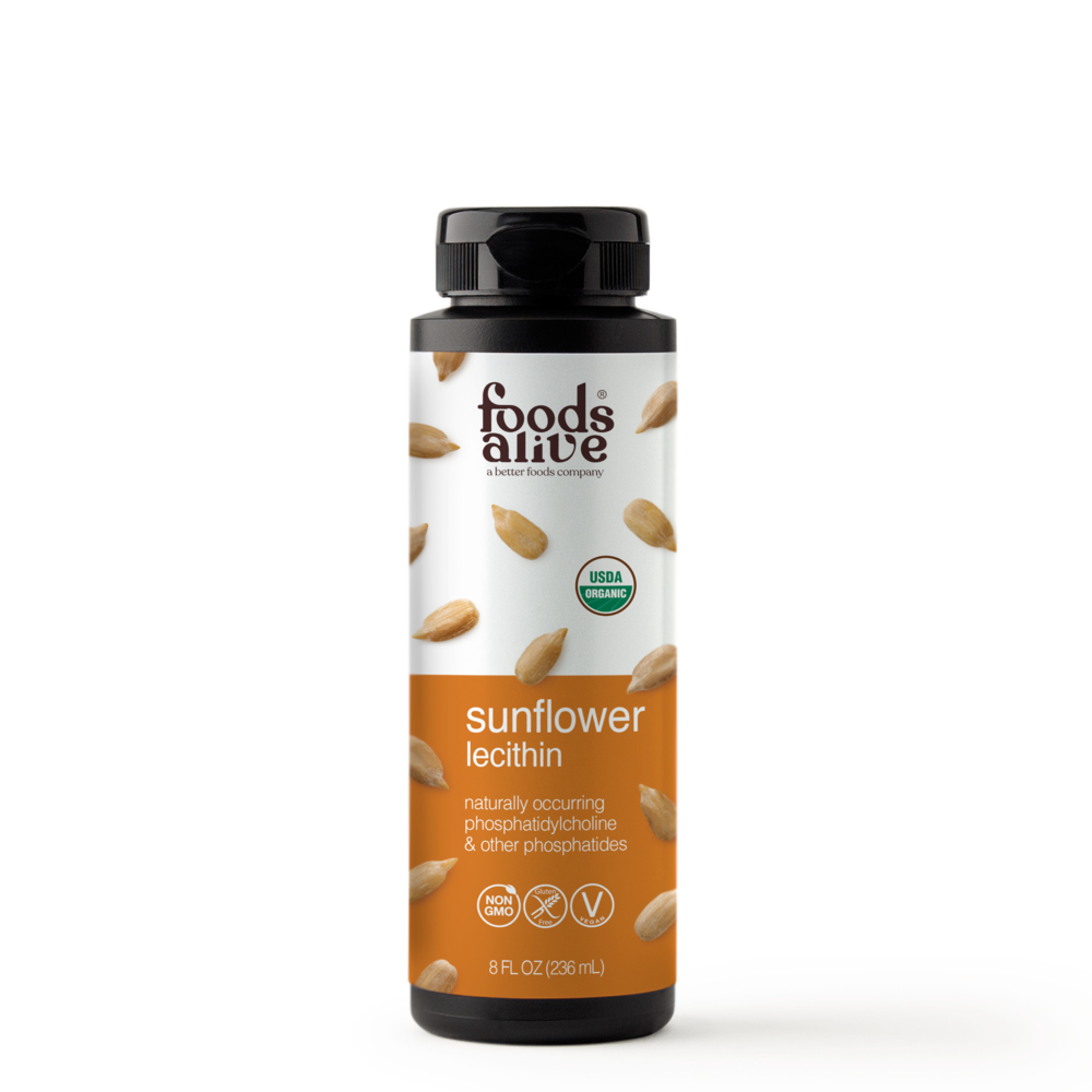Sunflower Lecithin organic (8 Oz / 236ml) Essential Phospholipids